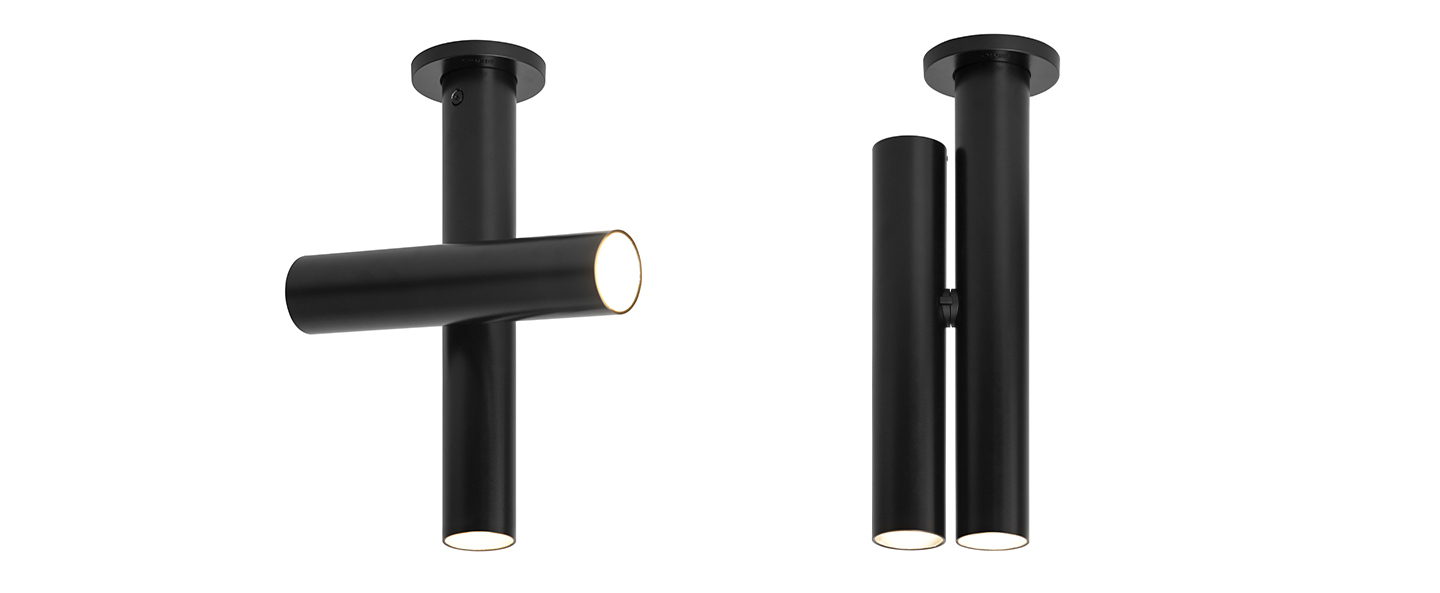 banner-image Plafonnier tubes noir led 2700k 374lm l19 7cm h24cm nemo lighting normal