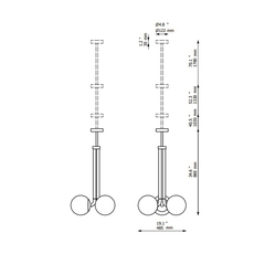 Tubular 700 studio schwung plafonnier ceiling light  schwung b150 bgm  design signed nedgis 118285 thumb