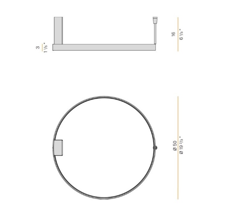 Zero round 50 enzo panzeri plafonnier ceiling light  panzeri p03319 050 0502  design signed nedgis 145763 product