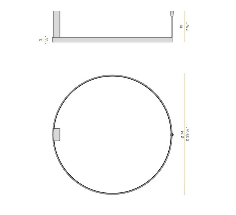 Zero round 50 enzo panzeri plafonnier ceiling light  panzeri p03319 075 0502  design signed nedgis 145767 product