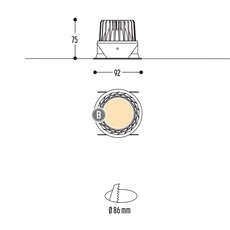 Atsji studio dark  spot encastrable recessed light  dark 1336 03 910342 4  design signed nedgis 146681 thumb