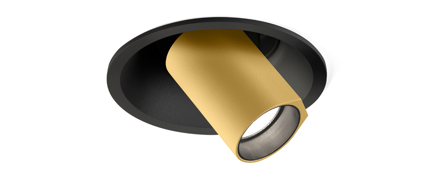 banner-image Spot encastrable bliek round petit 1 0 led noir et or led 2700k 440lm o9 4cm h10cm wever ducre normal