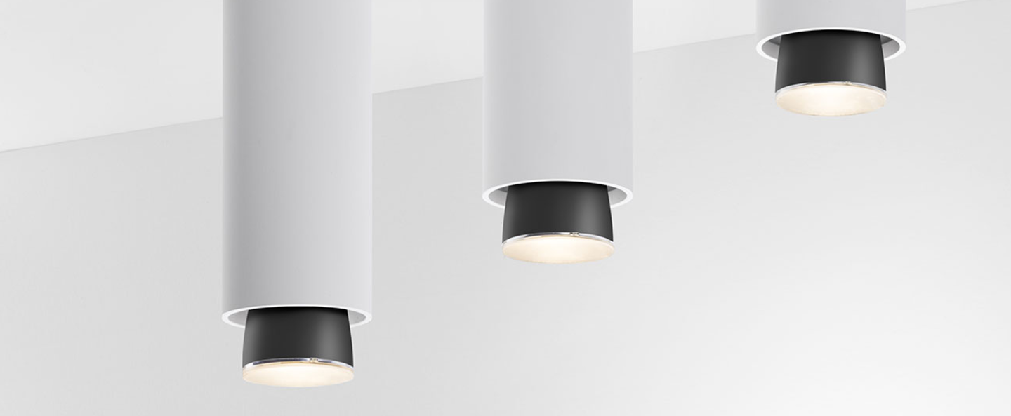 banner-image Spot encastrable claque f43 blanc noir led o13cm h33 5cm fabbian normal