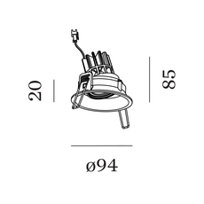 Deep 1 0 led studio wever ducre spot encastrable recessed light  wever et ducre 112361g3  design signed nedgis 115100 thumb