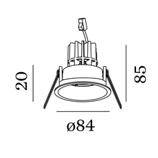 Deep 1 0 led studio wever ducre spot encastrable recessed light  wever et ducre 112161g5  design signed nedgis 114808 thumb