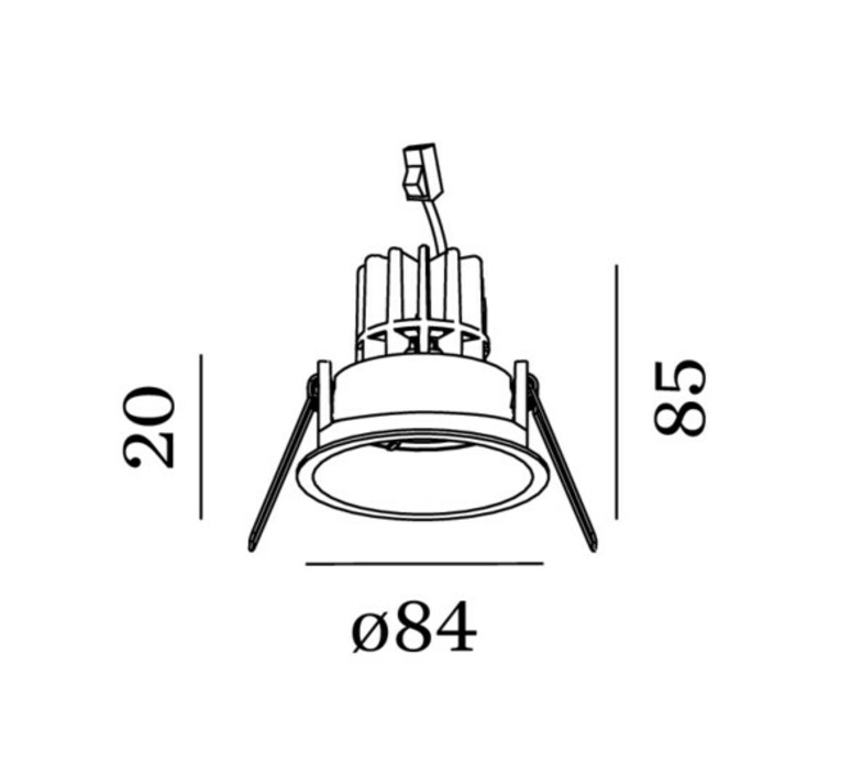 Deep 1 0 led studio wever ducre spot encastrable recessed light  wever ducre 184261g9  design signed nedgis 173132 product