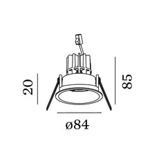 Deep 1 0 led studio wever ducre spot encastrable recessed light  wever ducre 184261g9  design signed nedgis 173132 thumb