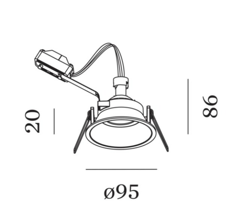 Deep 1 0 mr16 ressorts metalliques studio wever ducre spot encastrable recessed light  wever ducre 112610b0  design signed nedgis 165186 product