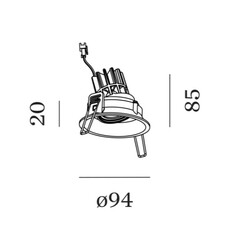 Deep adjust 1 0 led studio wever ducre spot encastrable recessed light  wever et ducre 112361w5  design signed nedgis 164191 thumb