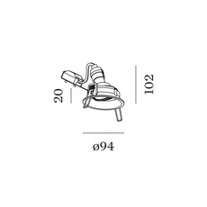 Deep adjust 1 0 par16 studio wever ducre spot encastrable recessed light  wever et ducre 112320g0  design signed nedgis 145681 thumb