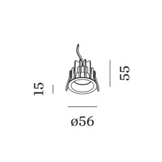 Deep bijou ip65 1 0 led studio wever ducre spot encastrable recessed light  wever et ducre 165361w5  design signed nedgis 164663 thumb