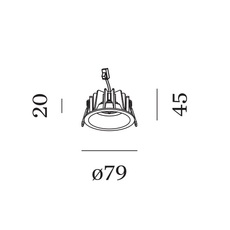 Deep petit 1 0 led studio whatswhat spot encastrable recessed light  wever et ducre 153561w5  design signed nedgis 150070 thumb