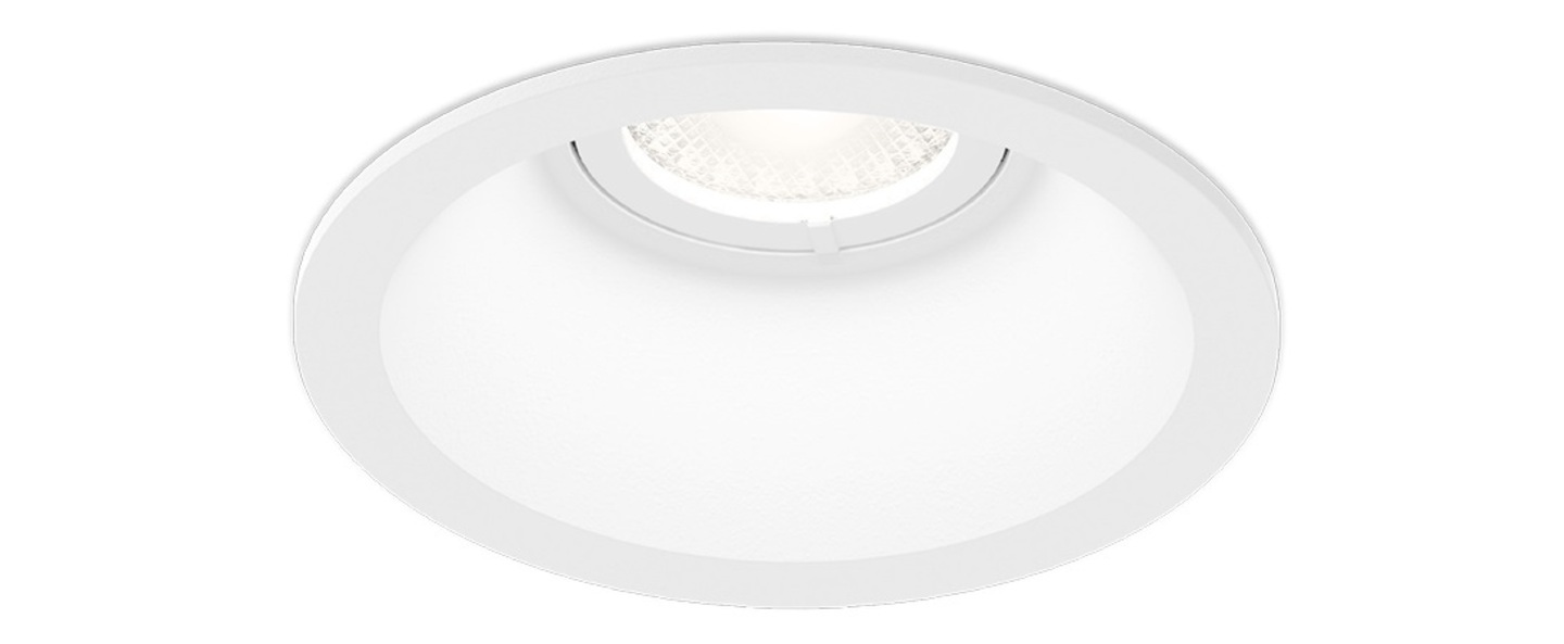 Spot encastrable deep petit ceiling recessed 1 0 led blanc led 3000k 570lm o7 9cm h4 5cm wever ducre normal