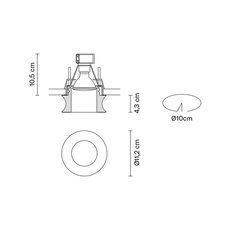 Faretti d27 eli pamio design spot encastrable recessed light  fabbian d27f54 00  design signed 40062 thumb