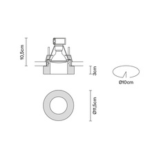 Faretti d27 lei pamio design spot encastrable recessed light  fabbian d27f44 35  design signed 40075 thumb