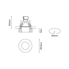 Faretti d27 lei pamio design spot encastrable recessed light  fabbian d27f43 00  design signed 40073 thumb