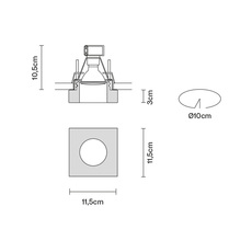 Faretti d27 lui pamio design spot encastrable recessed light  fabbian d27f40 35  design signed 40081 thumb