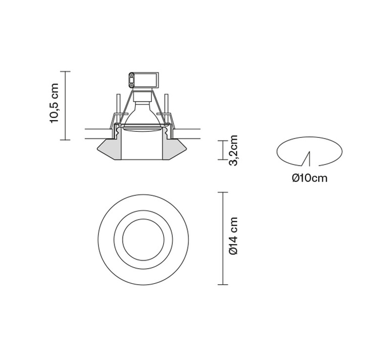 Faretti d27 rombo pamio design spot encastrable recessed light  fabbian d27f59 01  design signed 40085 product