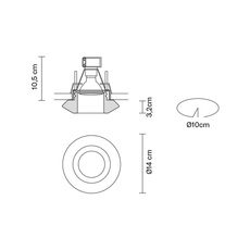 Faretti d27 rombo pamio design spot encastrable recessed light  fabbian d27f59 01  design signed 40085 thumb