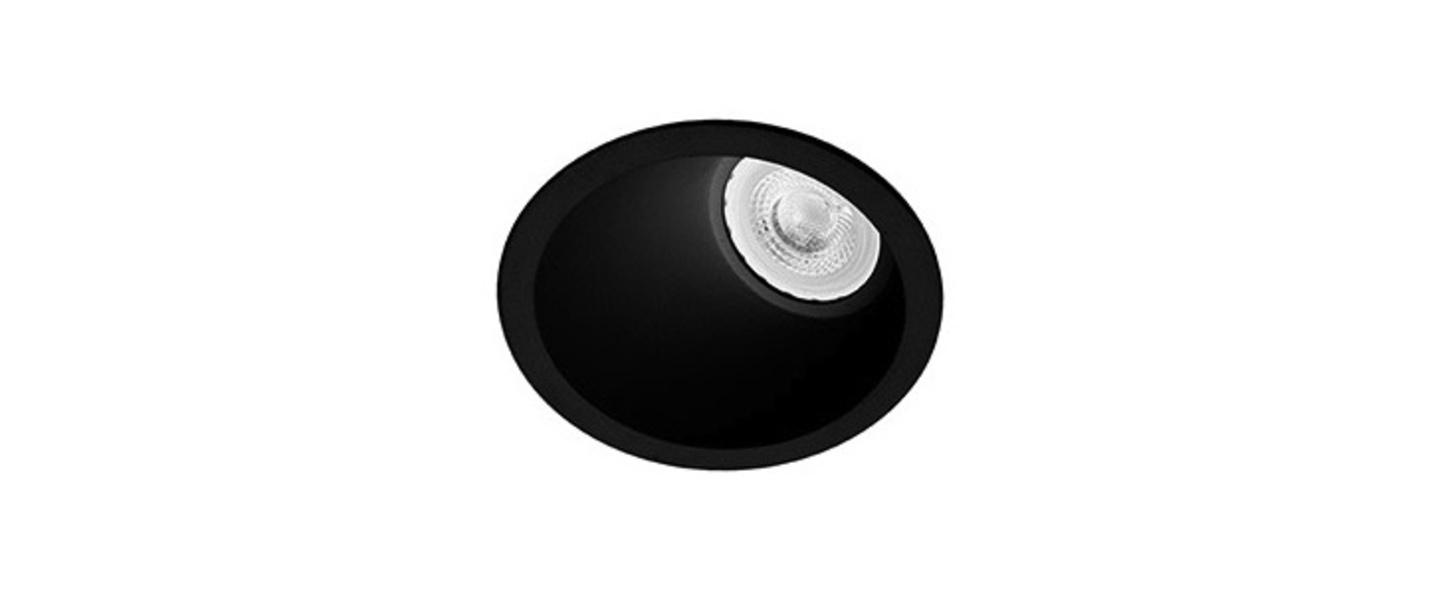 Spot encastrable fresh wall washer noir o90mm h64mm faro normal