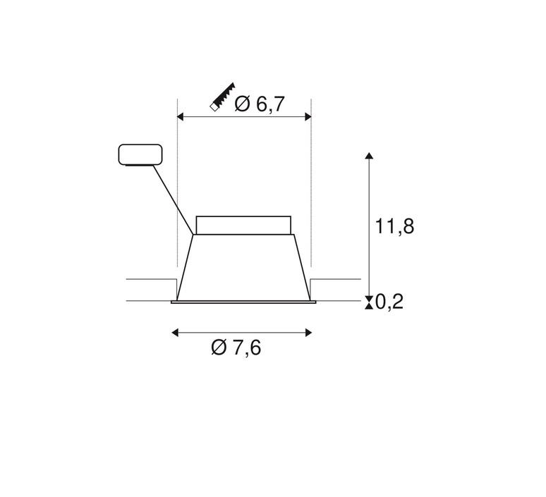 Horn  spot encastrable  slv 1005435  design signed nedgis 204366 product