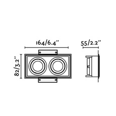 Spot encastrable, Hyde orientable, trimless, blanc, Ø8,2cm, H5,5cm - FARO -  Luminaires Nedgis