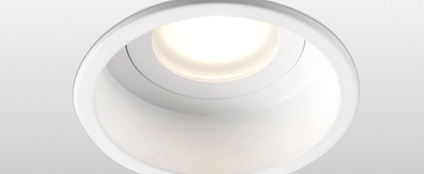 Spot encastrable hyde ip44 blanc o8 9cm h5 5cm faro normal