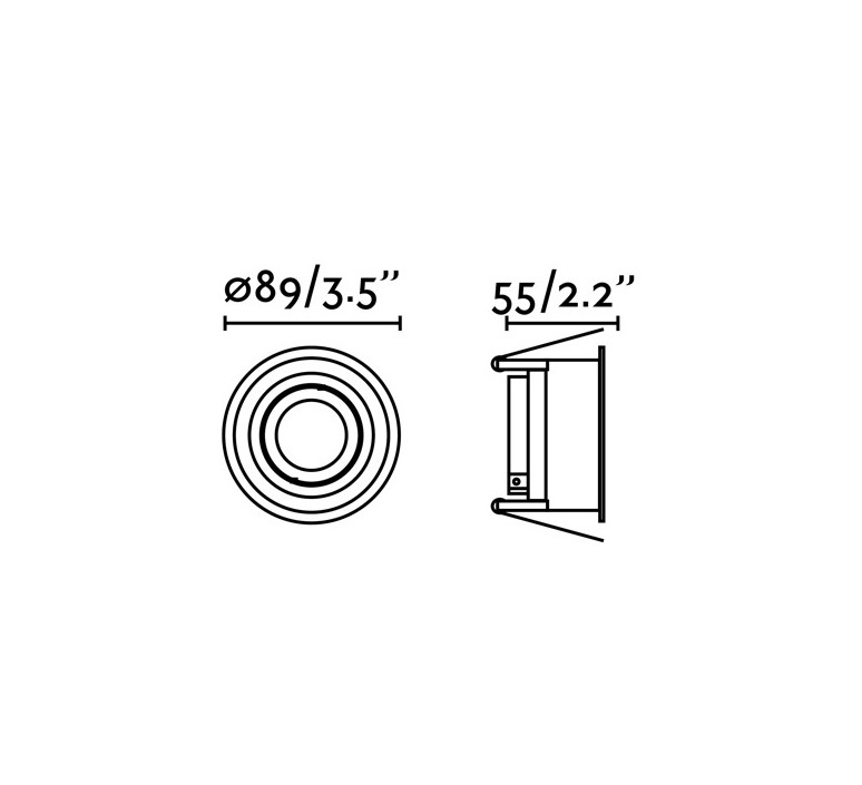 Hyde orientable estudi ribaudi spot encastrable recessed light  faro 40119  design signed nedgis 67954 product