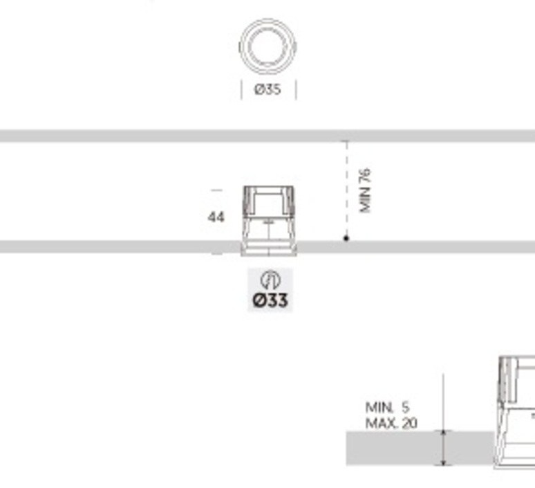 Kono mini  spot encastrable recessed light  onok kn00a02n24bbs  design signed nedgis 168033 product