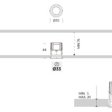 Kono mini  spot encastrable recessed light  onok kn00a02n24bbs  design signed nedgis 168033 thumb