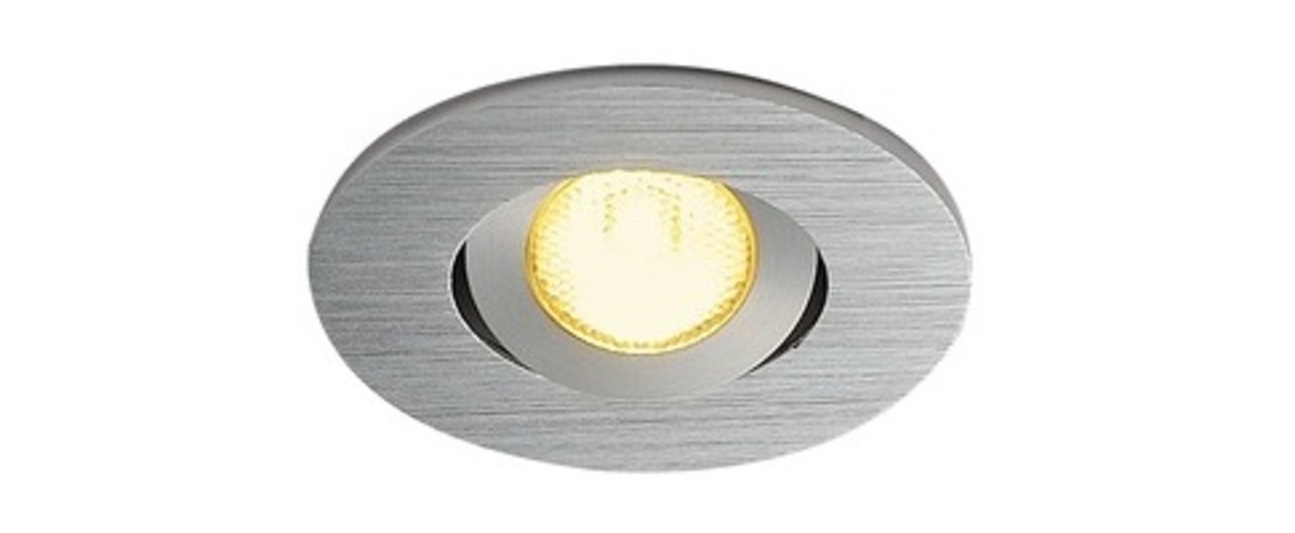 Spot encastrable new tria 45 simple rond cs aluminium ip44 led 3000k 143lm l5 2cm h3 6cm slv normal