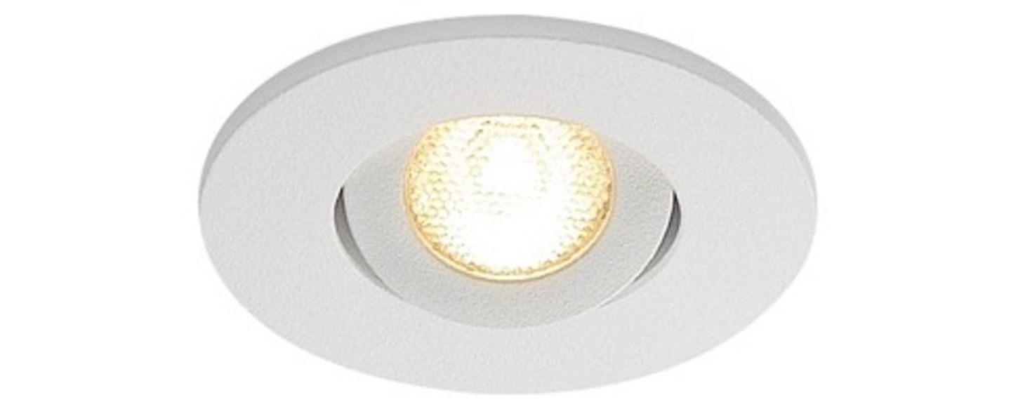 Spot encastrable new tria 45 simple rond cs blanc ip44 led 3000k 143lm l5 2cm h3 6cm slv normal