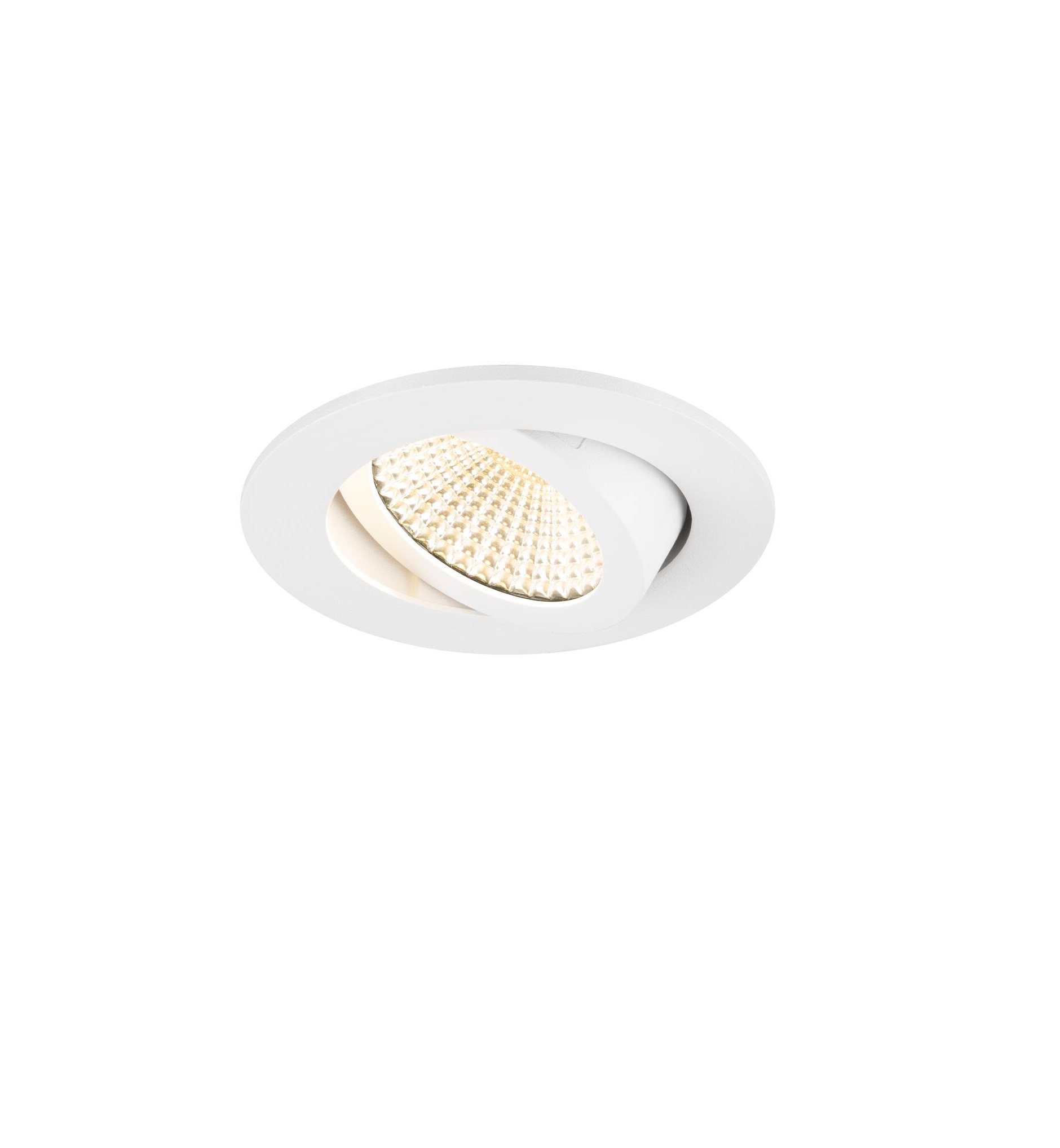 SLV NEW TRIA LED Einbauleuchte – Rund, Weiß, 7,2W, Dimmbar, 1800–3000K, Für Deckenmontage