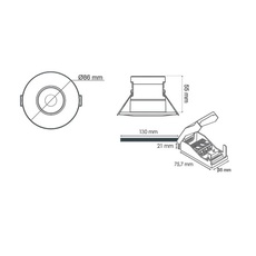 Two studio solum spot encastrable recessed light  solum s0110690d  design signed nedgis 205830 thumb