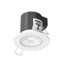 Spot encastrable, Léo orientable, blanc, IP65, LED, dim, 2700