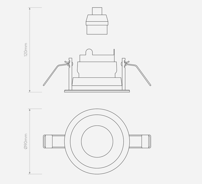 Pinhole slimline fire rating studio astro spot encastrable recessed light  astro 1434001  design signed nedgis 156885 product