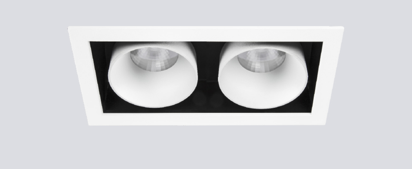 banner-image Spot encastrable ringo box 1 2 orientable noir et blanc l20 8cm h16cm onok normal