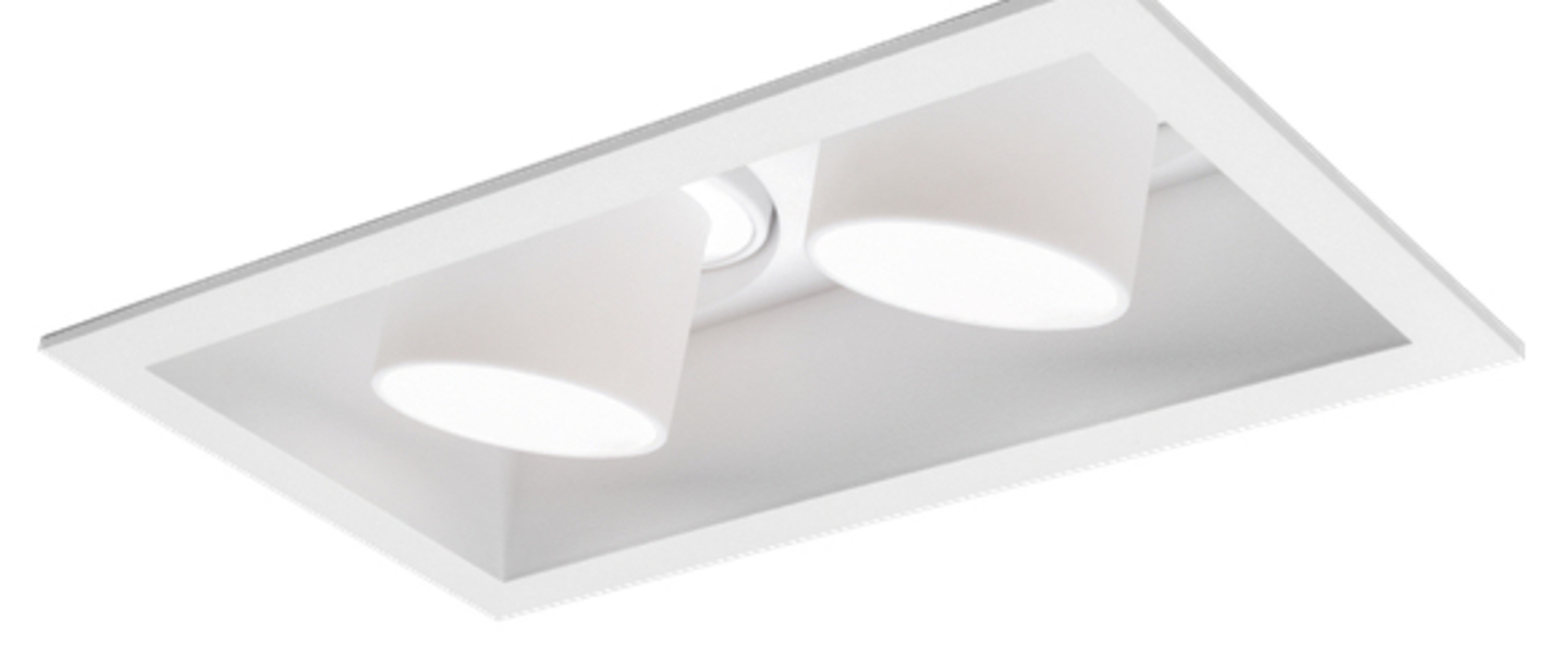 Spot encastrable sneak trim 2 0 blanc led 3000k 400 540lm l15 6cm h9cm wever ducre normal