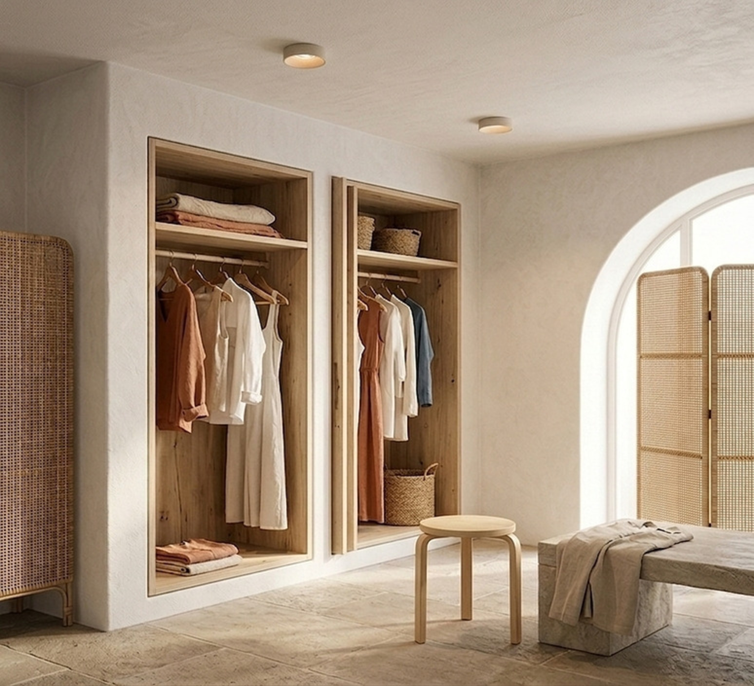 Foco empotrable, Teo, Beige, Ø9,7cm, H3cm - Plato Design