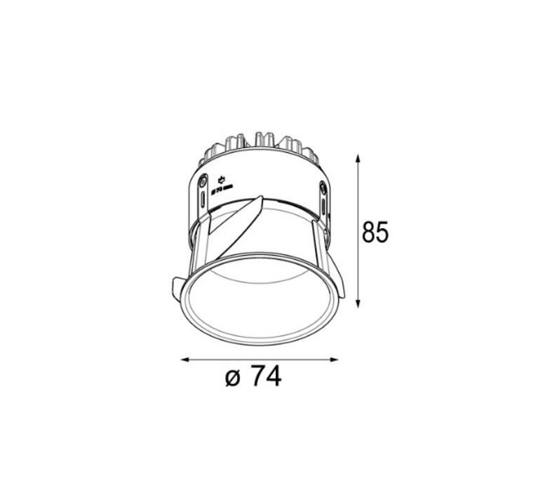 Thimble 74 studio modular spot encastrable recessed light  modular 11620082  design signed nedgis 151391 product