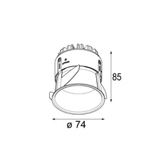 Thimble 74 studio modular spot encastrable recessed light  modular 11620082  design signed nedgis 151391 thumb