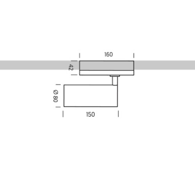 Focus 80 t  spot ou applique en saillie spot or wall light surface  onok fct8a80d26bbs  design signed nedgis 168114 product