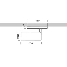 Focus 80 t  spot ou applique en saillie spot or wall light surface  onok fct8a80d26bbs  design signed nedgis 168114 thumb