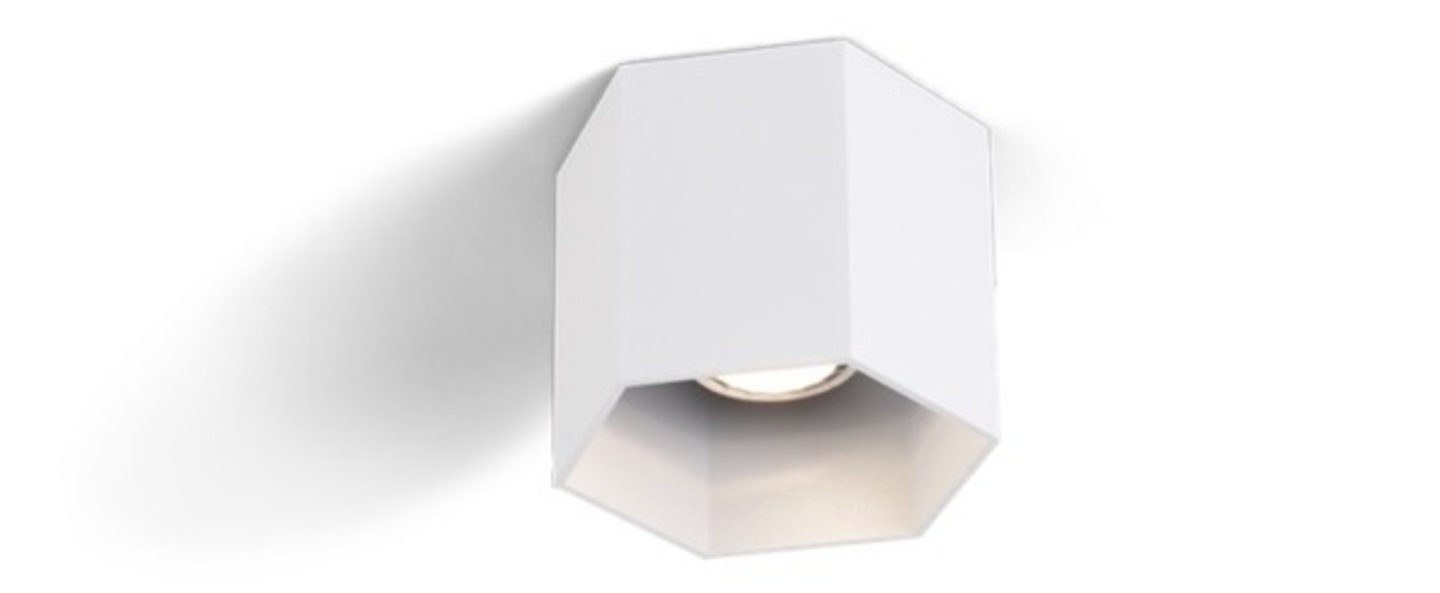 banner-image Spot plafonnier hexo blanc gu10 h10cm o12 7cm wever ducre normal