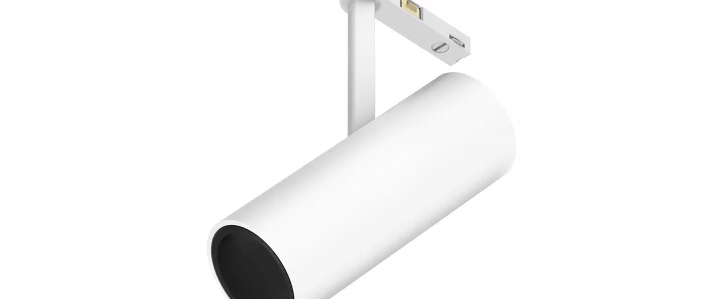 Spot pour rail find me 1 blanc mat led dim 2700k 284 lm o3 3cm h8 8cm flos normal