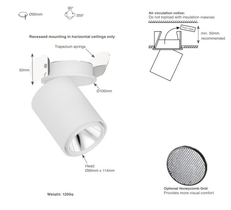 Atlas studio doxis spot semi encastre semi recessed light  doxis 1042 22 927 01  design signed nedgis 104010 product