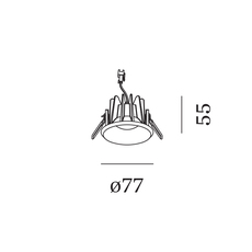 Taio round ip65 1 0 led studio wever ducre spot spot light  wever et ducre 180181b3  design signed nedgis 142000 thumb