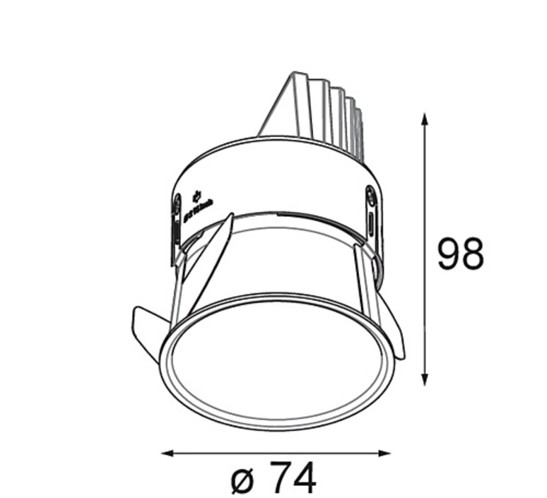 Thimble recessed adjustable 74 1x studio modular spot spot light  modular 11621009  design signed nedgis 157746 product