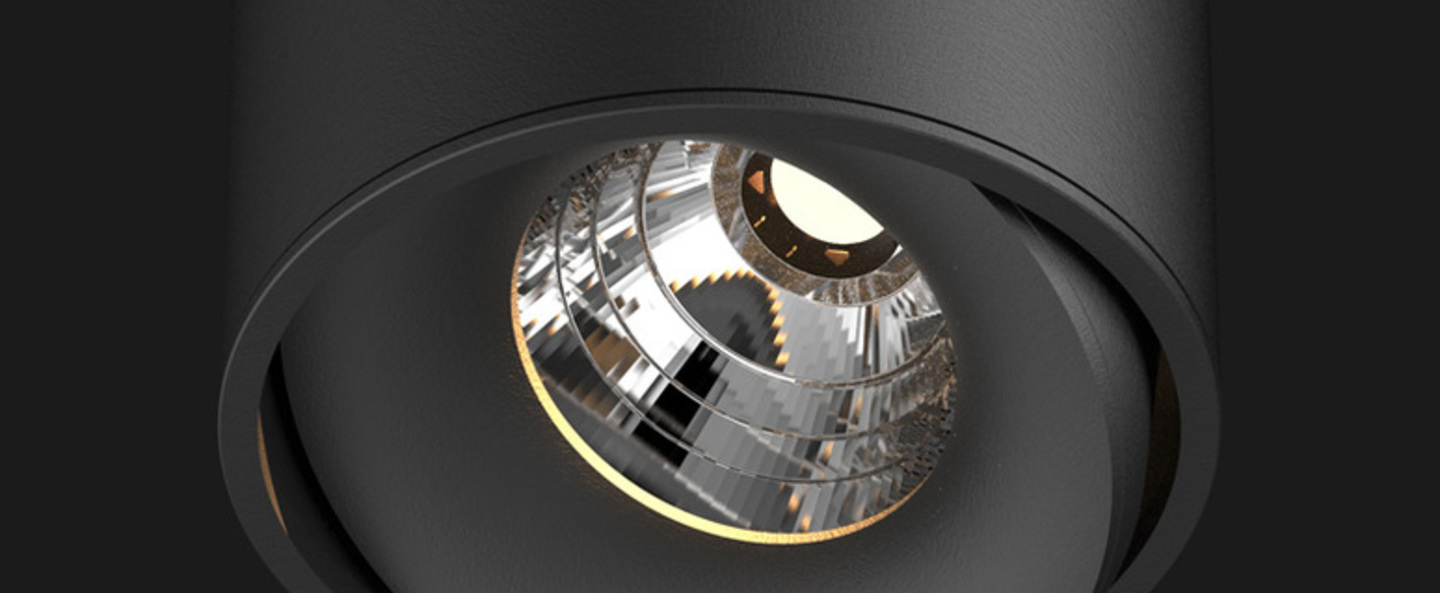 banner-image Spot titan semi recessed anti glare noir 2700k 836lm h7 2cm o8cm 40 doxis normal