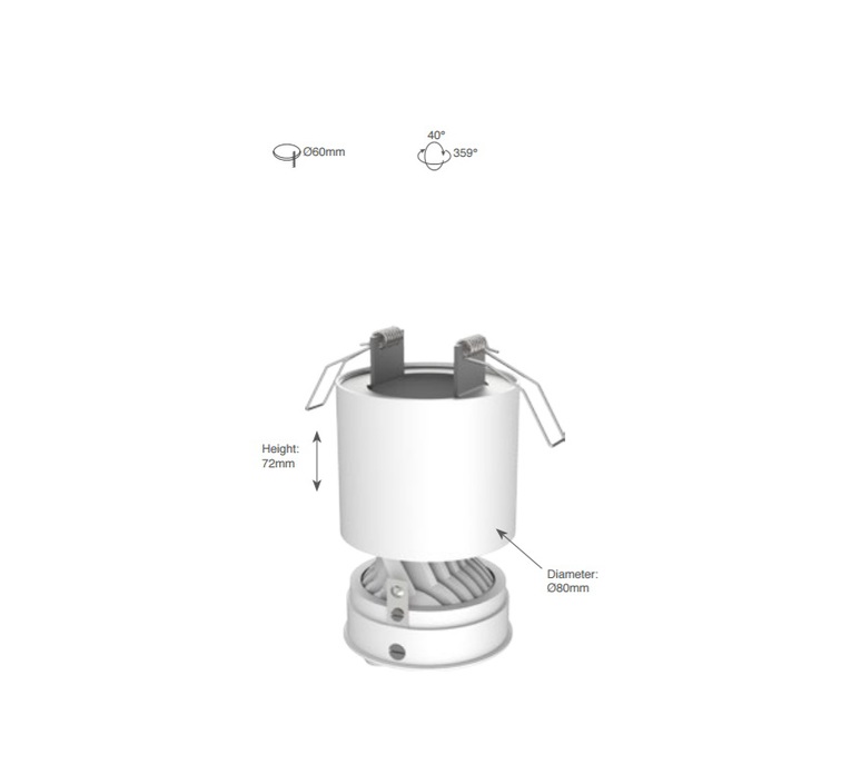 Titan semi recessed organic studio doxis spot spot light  doxis 1201 90 2700 40 03  design signed 35280 product